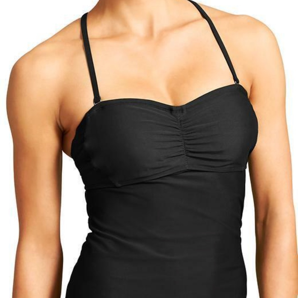 Athleta Bandeau Tankini Navy Blue 32D/DD NWT - Picture 4 of 5